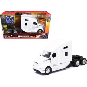Kenworth T680 Truck Tractor White "Long Haul Truckers" Series 1/32 Diecast Model by New Ray - 1 of 3