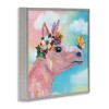 Stupell Industries Butterfly Kisses Pink Fantasy Unicorn Flower Blossoms Framed Giclee Art - 2 of 4