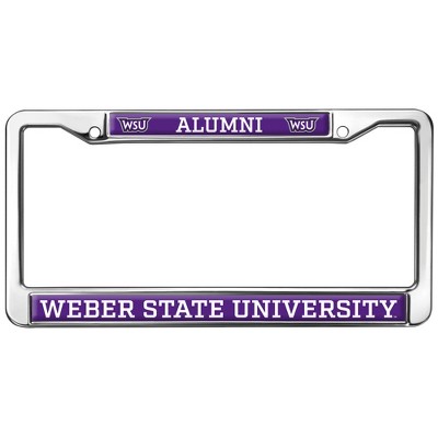 Weber State University Alumni Full Size Standard License Plate Metal Frame