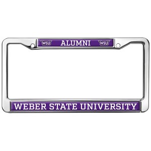 Weber State University Alumni Full Size Standard License Plate Metal Frame - 1 of 4