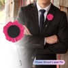Unique Bargains Wedding Camellia Flower Groom Boutonnieres Lapel Pins for Men 1 Pc - 4 of 4