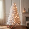 HomeRoots 9' White Pre Lit Full Pine Christmas Tree - 2 of 4