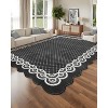 Modern Machine Washable Area Rug for Living Room Bedroom Rug Non Slip Non Shedding Low Pile Indoor Carpet Foldable Soft Floor Rugs for Kitchen Office - 4 of 4