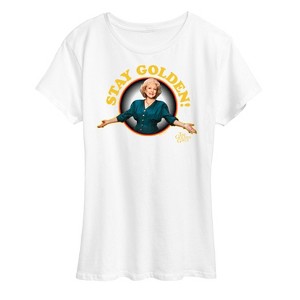 Women's - The Golden Girls - Rose Stay  Golden Short Sleeve Graphic T-Shirt - 1 of 4