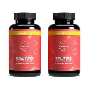 Primal Harvest Women+ - Women's Health Supplement with Vitamins & Minerals for Energy - 120 Capsules (2 Pack) - 1 of 4