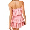 Women's Blaire Strapless Ruffled Romper - Sewn and Seen - 4 of 4