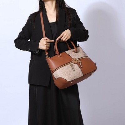 MKF Collection Maji Fashion Women’s Satchel Handbag with wristlet wallet by Mia K - Pink — фото 3