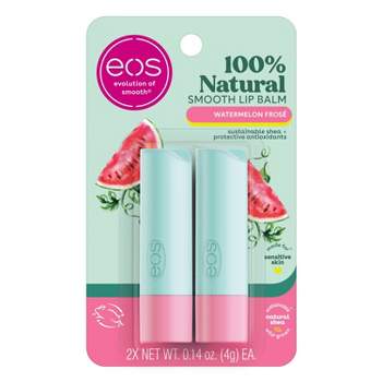 eos 100% Natural Watermelon Frosé Lip Balm Stick - 2pk