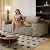 63'' Corduroy Deep Seat Comfy 2-Seater Sofa with No Assembly, Armrest, and Backrest Pillow - 2 of 4
