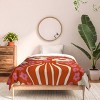 Deny Designs Miho Flowerpot in Orange and Pink Comforter and Sham Set - 3 of 4