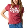 Dr Pepper Logo Women's Red Mineral Wash Crew Neck Short Sleeve T-shirt - 2 of 4
