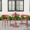 WestinTrends Playa Modern Stackable Resin Plastic Patio Dining Chair (Set of 2) - 2 of 4