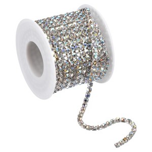 Unique Bargains Bags Clothing Decoration Crystal Rhinestone Sew on Close Claw Chain Trim - 1 of 4