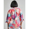 Jones New York Petite V-Neck Print Tie-Sleeve Blouse - 3 of 3