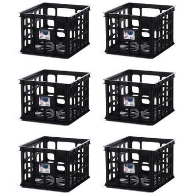 JMS we create smile (Set of 10 45 Litre Heavy Duty Black Bam Recycled  Plastic 45L Storage Containers with Lid Impact Resistant Stackable/Nestable Organizing  Boxes Storage Solution : : Home & Kitchen