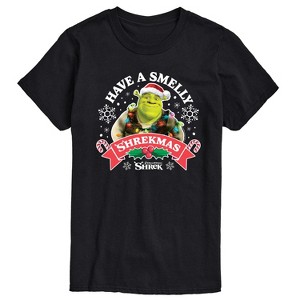Men's - Shrek - Have a Smelly Shrekmas Short Sleeve Graphic T-Shirt - 1 of 3