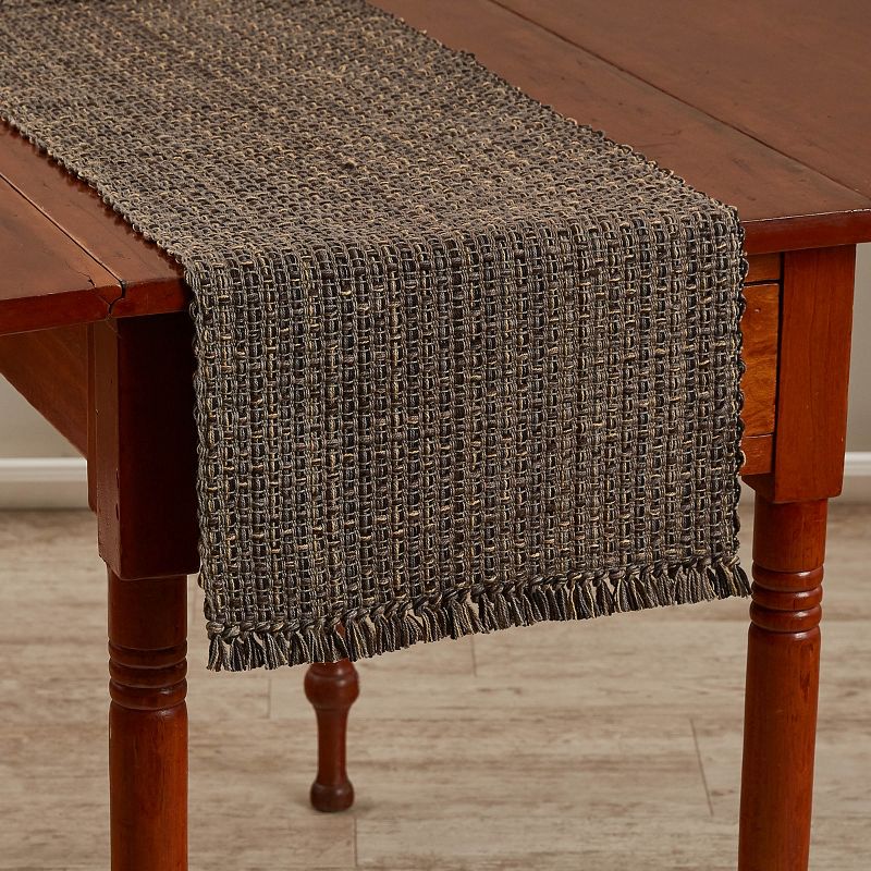 Park Designs Tweed Table Runner - 36"L - Charcoal, 1 of 4