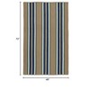 Colonial Mills Mesa Stripe Braided Rug, Taupe Isle 4'x6', Rectangle Shape - 2 of 4