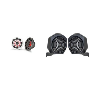 Kicker 45KM654L 6.5" LED Marine Speakers Bundled with Rear Speaker Pods Compatible with 2021-2025 Bronco 2-Door - 1 of 4