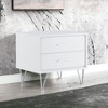 Okak Retro Tall Dresser for Bedroom with 5 Stylish Drawers,Wide Storage Chest of Drawers Nightstand for Closet Bedside Living Room Hallway - 4 of 4