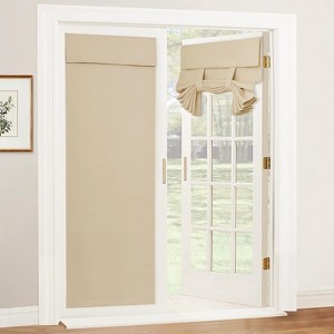NICETOWN Door Curtain Blackout Window Tie up Shades Thermal Insulated for Kitchen Bedroom Kids Nursery 1 Panels - 1 of 4