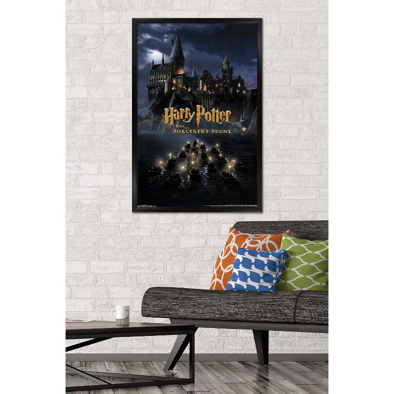 Trends International Harry Potter and the Sorcerer's Stone - Castle One Sheet Framed Wall Poster Prints, 2 of 7