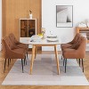 DYHOME Modern Dining Chairs Set of 4, Mid Century Kitchen Dining Chairs with 5.12” Cushions, Upholstered Dining Chairs with Back Pull Rod - 2 of 4