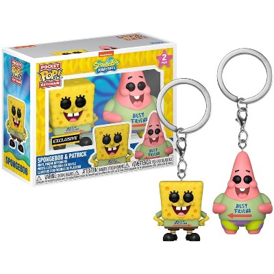 Funko Pop Pocket Spongebob and Patrick  Keychain Figure