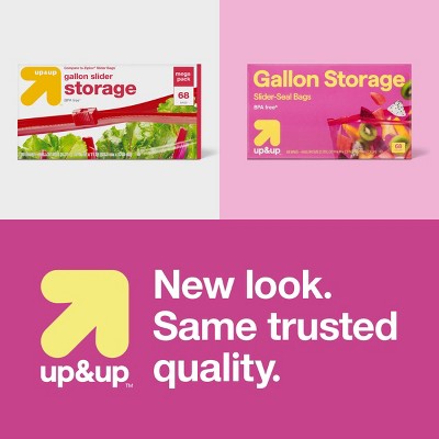 Gallon Slider Storage Bags - 68ct - up&up™