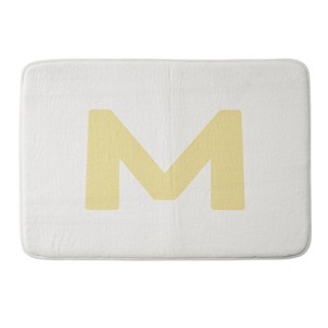 Deny Designs April Lane Art Block Monogram Memory Foam Bath Mat - 1 of 4