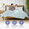 Kickoff Home Viscose from Bamboo Sheets Set 300 Thread Count 100% Organic Bamboo Viscose Cooling Bedding Sheets Hot Sleepers, Flat, Fitted, Pillowcase - 3 of 4