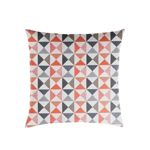 Coral and clearance navy throw pillows