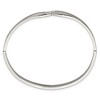 Chisel Stainless Steel Polished Cubic Zirconia Hinged Bangle - 3 of 4