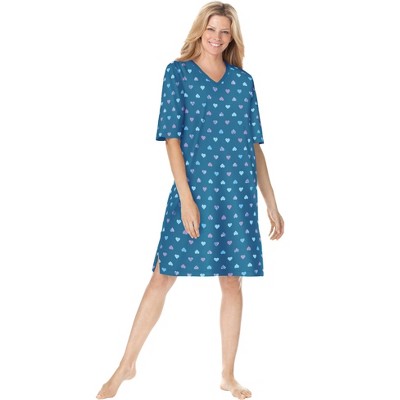 Dreams & Co. Plus Size Print Sleepshirt