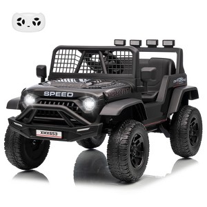 12V Kids Ride on Car Truck, Kids Electric Vehicles Car Ride on Toy Extra Wide Seat and Legroom with Remote Control - 1 of 4
