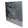 Northlight Lighted Winter Cottage Forest Scene Christmas Canvas Wall Art 11.75" x 15.75" - image 2 of 3