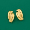 Ross-Simons Italian Textured and Polished 18kt Yellow Gold Earrings - 4 of 4