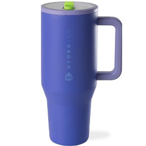 HydroJug Traveler - Water Bottle with Handle & Flip Straw - Leak Resistant Tumbler, Insulated, Stainless Steel & Rubber Base - 1 of 4