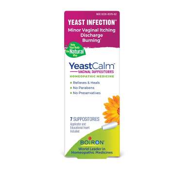 YeastCalm Homeopathic Medicine For Yeast Infection Relief 7 Suppositories by Boiron