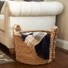 Household Essentials Large Wicker Storage Basket with Braided Handles - image 2 of 4