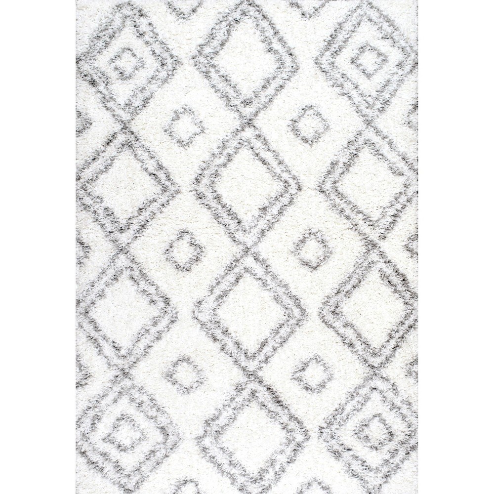 nuLOOM Iola Easy Shag Area Rug - White (4' X 6')