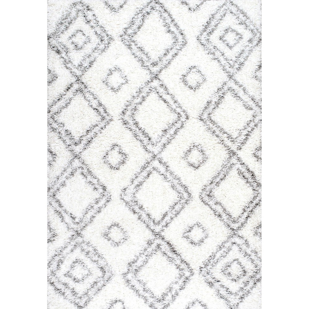 nuLOOM Iola Easy Shag Area Rug - White (4' X 6')