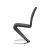 HomeStock Grey Horseshoe Dining Chair - 3 of 4