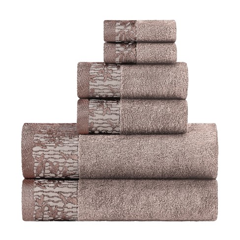 Gracie Mills Cotton Jacquard Bath Towel 6 Piece Set