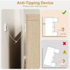 Whizmax 8 Drawer Dresser for Bedroom, 54" Wide Modern Double Dresser Organizer, Chest of Drawers for Living Room Bedroom Natural - 3 of 4
