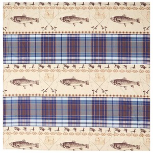 The Lakeside Collection Fly Fishing Bath Collection - Shower Curtain - 1 of 4