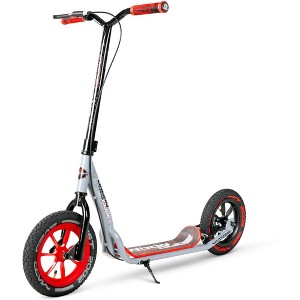 Big Wheel Kick Scooter for Adults & Teens – 12" Air Tires, Wide Deck, Handbrake & Kickstand – Madd Gear Urban Glide - 1 of 4