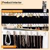 360° Swivel Jewelry Armoire with Full Length Mirror, Jewelry Armoire with Led, Jewelry Storage, Bottom Drawer, Shelf, Wheels - 4 of 4