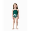 PATPAT Family Matching Mommy and Me Swimsuit One Piece Leaves Printed V Neck Swimwear Set Swim Trunks Shorts - 3 of 4
