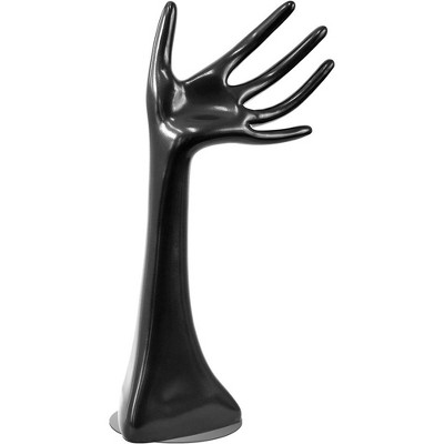 SereneLife 26-Inch Long Mannequin Jewelry Hand Display - Elegant and Durable Jewelry Stand for Rings, Bracelets, and Watches, Black
